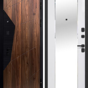 9 см Геометрия Эмалит белый зеркало